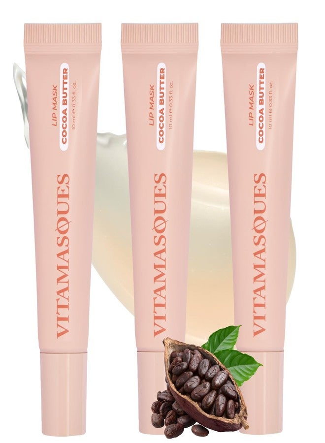Vitamasques Lip Mask - Hydrating Cocoa Butter Lip Balm Moisturizer with Vitamins & Natural Oil Hydrates, Nourishes & Plumps Lips Area - Korean Skin Care Lip Care Products (Pack of 3) - Image 1